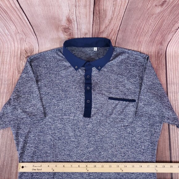 State Liberty Mens Medium Athletic Fit Performance Tech 4 Way Stretch Polo Shirt - Picture 13 of 14